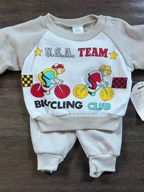 NWT Vintage Deadstock Sears Baby Sweatsuit